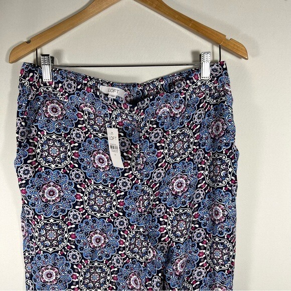 LOFT Fluid Taper Pants in Medallion Medium - Picture 4 of 7